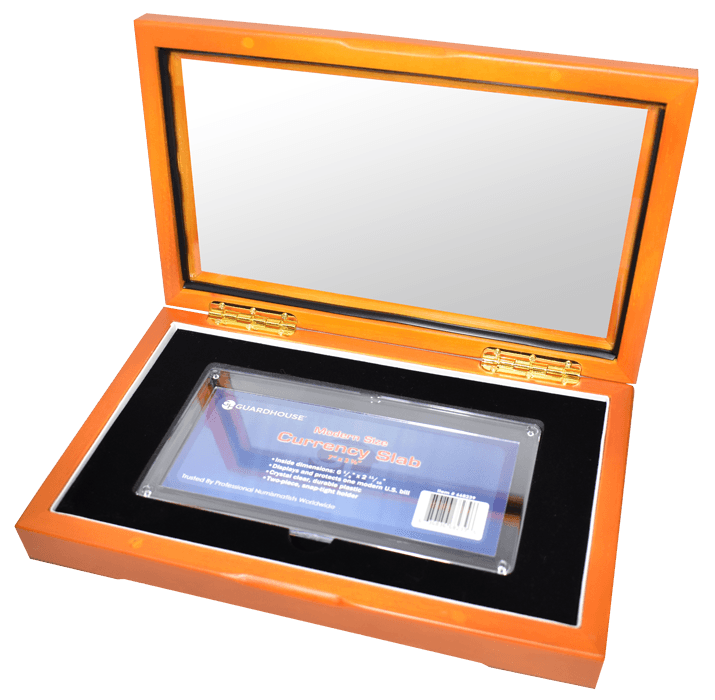 Guardhouse Glass-Top Box for Modern Currency Holder