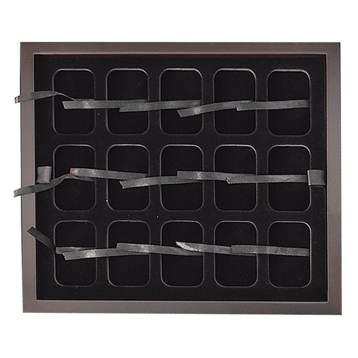 1 oz Bar Capsule Tray - Holds 15 of 1 oz Silver Bar Capsules - alternate view 1