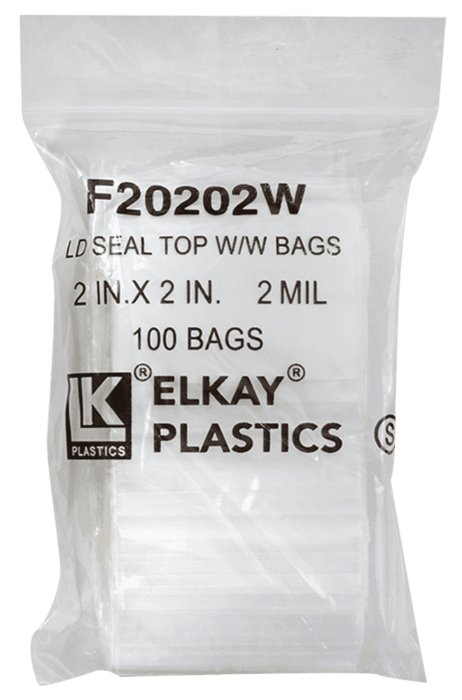 Zip Lock Bag - Write On - 2x2 (2 Mil)