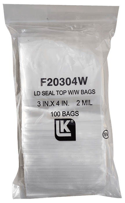 Zip Lock Bag - Write On - 2x3 (2 Mil)