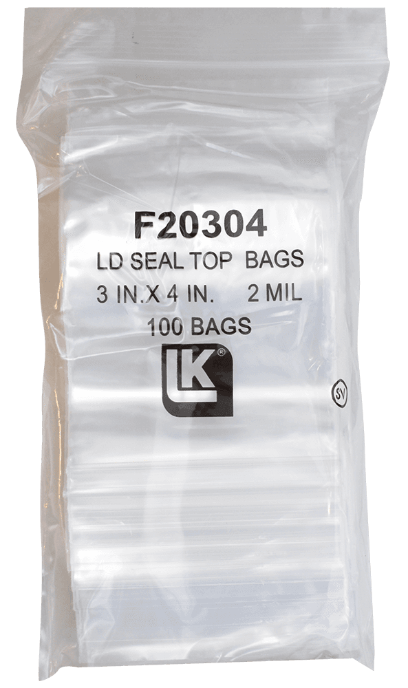 Zip Lock Bag - 3x4 (2 Mil)