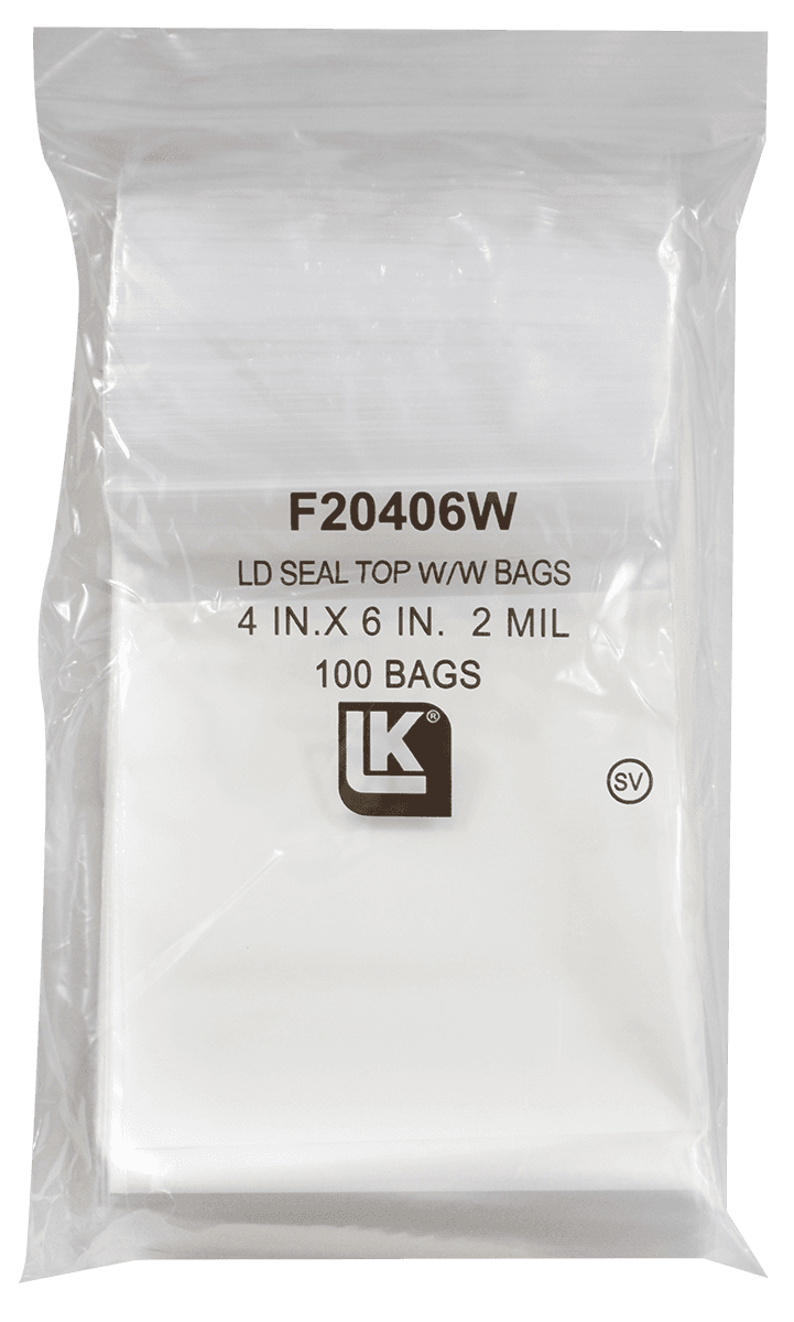 Zip Lock Bag - Write On - 4x6 (2 Mil)
