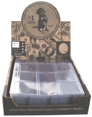 12 Pocket Lead Dog Notebook Pages for 2.5x2.5 flips