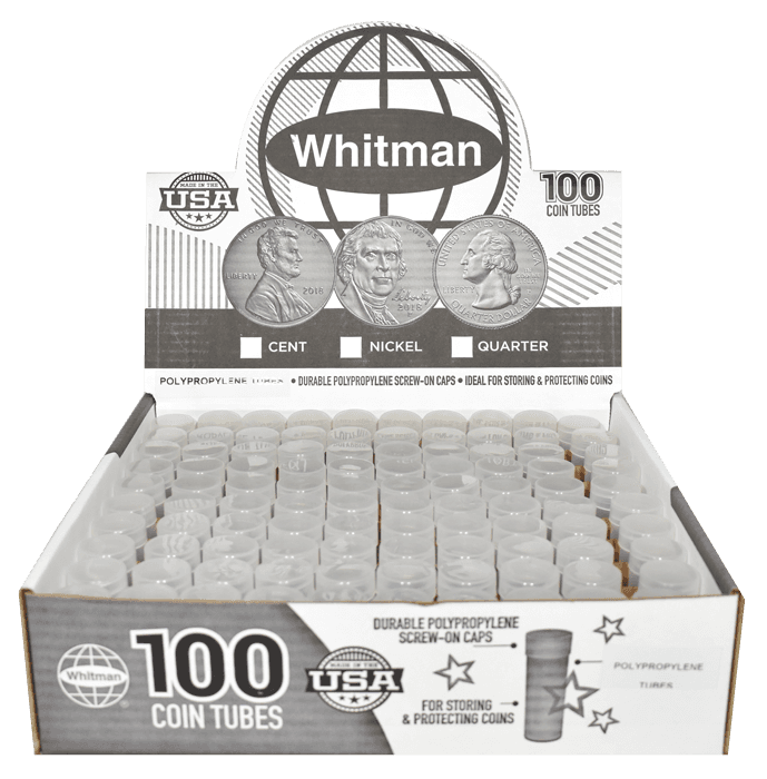 Round Coin Tube-Nickel, 100/box