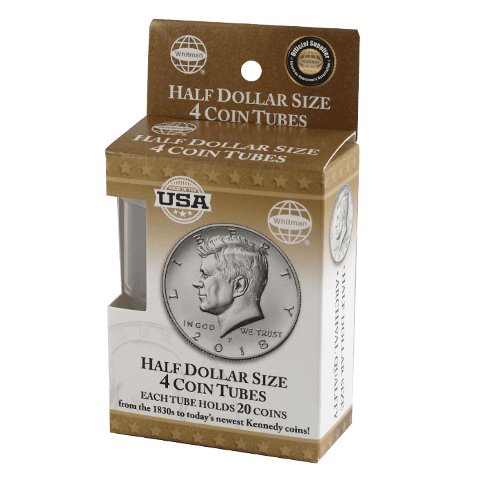 4 Round Coin Tube - Half Dollar