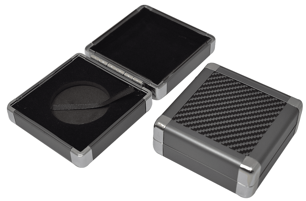 Aluminum Coin Capsule Box with Polish Corners