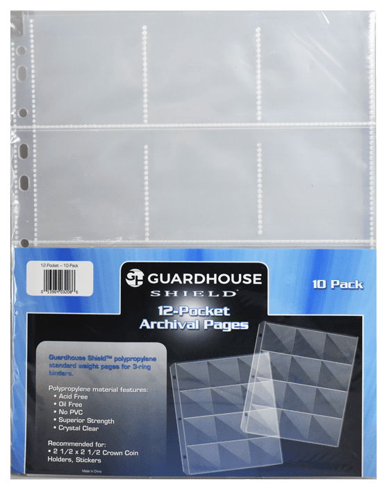 Guardhouse Shield 12 Pocket (10 pack) Polypropylene Pages