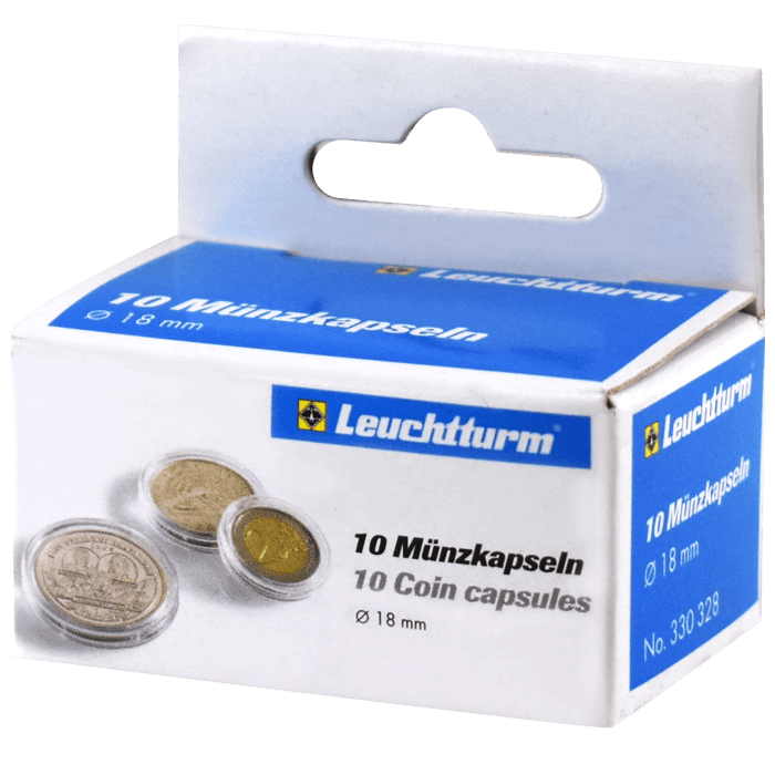 18mm - Coin Capsules (pack of 10)