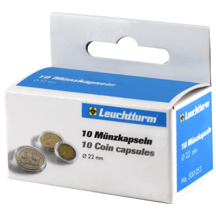 22mm - Coin Capsules (pack of 10)