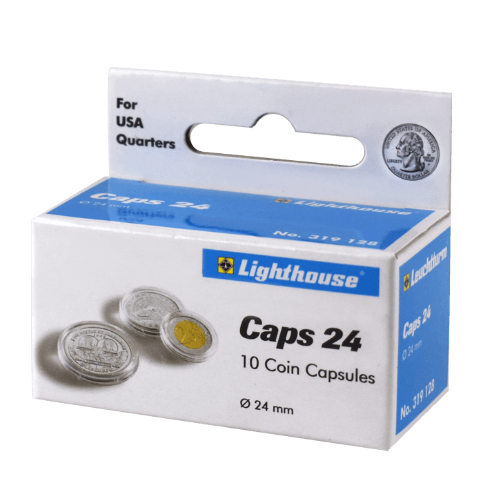 24mm - Coin Capsules (pack of 10)