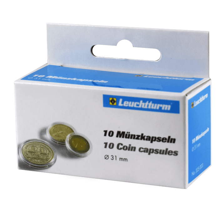 31mm - Coin Capsules (pack of 10)
