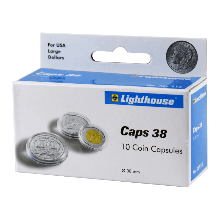 38mm - Coin Capsules (Pack of 10)