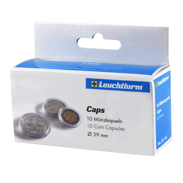 39mm - Coin Capsules (pack of 10)
