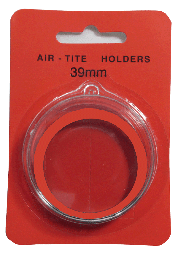 Air Tite 39mm Retail Package Holders - Holiday Ornament Red