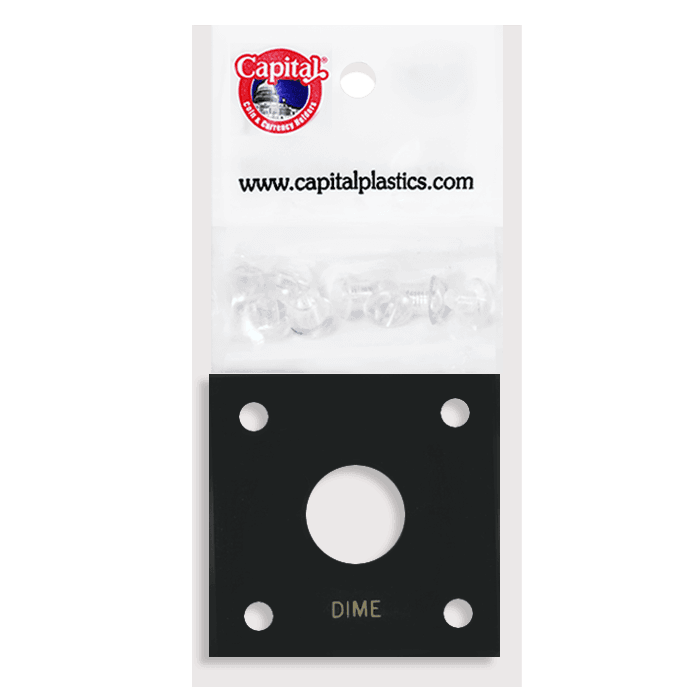 Capital Plastics 144 Coin Holder - Dime