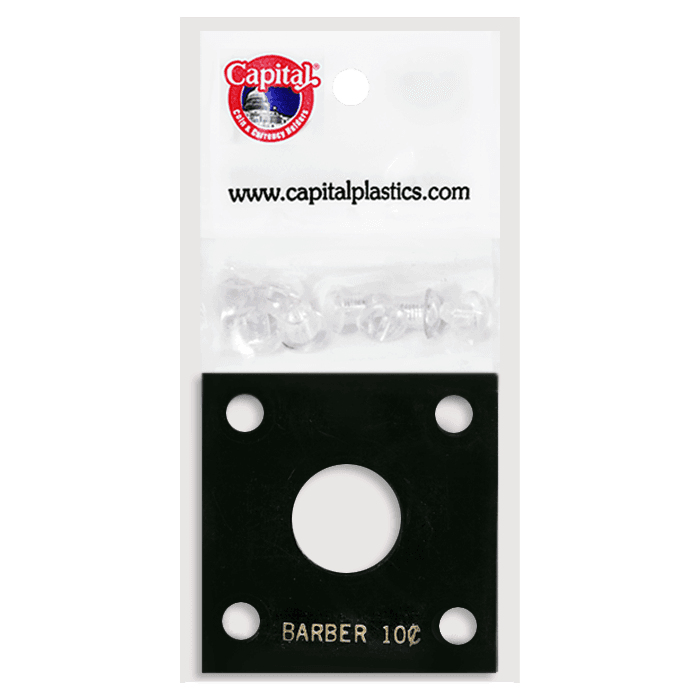 Capital Plastics 144 Coin Holder - Barber Dime