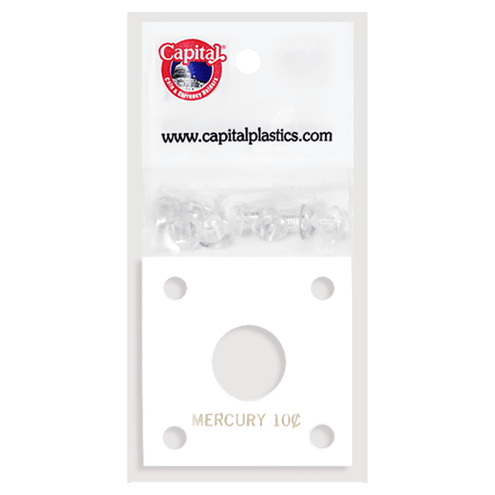 Capital Plastics 144 Coin Holder - Mercury Dime