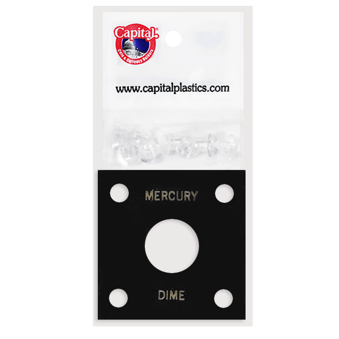 Capital Plastics 144 Coin Holder - Mercury Dime