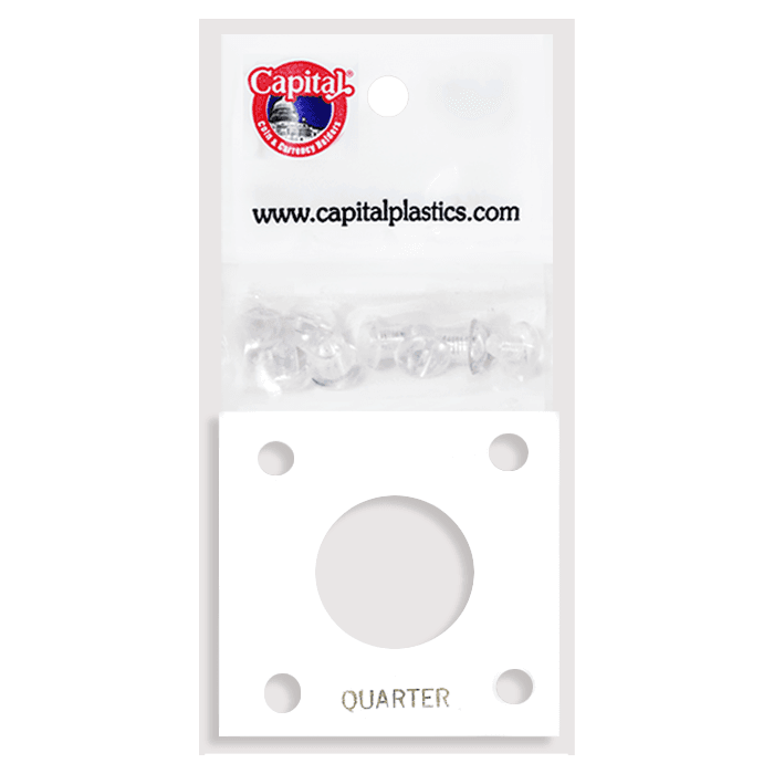 Capital Plastics 144 Coin Holder - Quarter