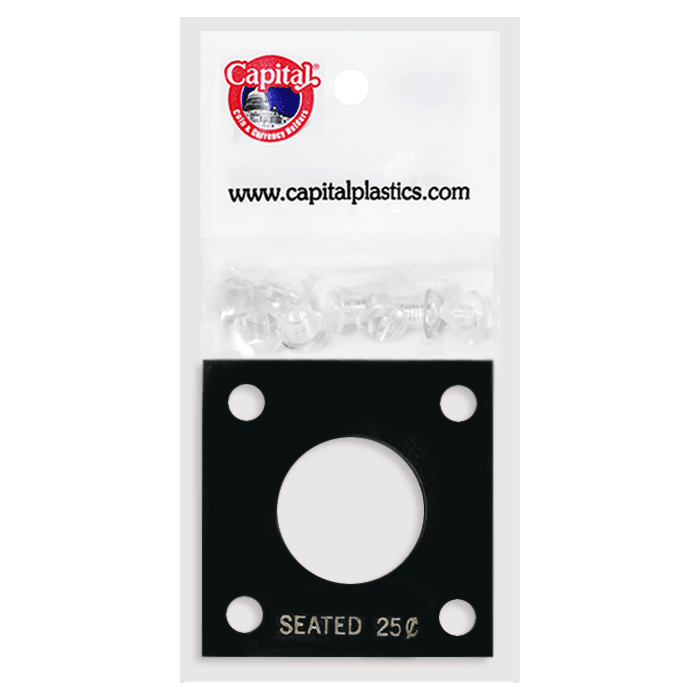 Capital Plastics 144 Coin Holder - Seated Liberty Quarter
