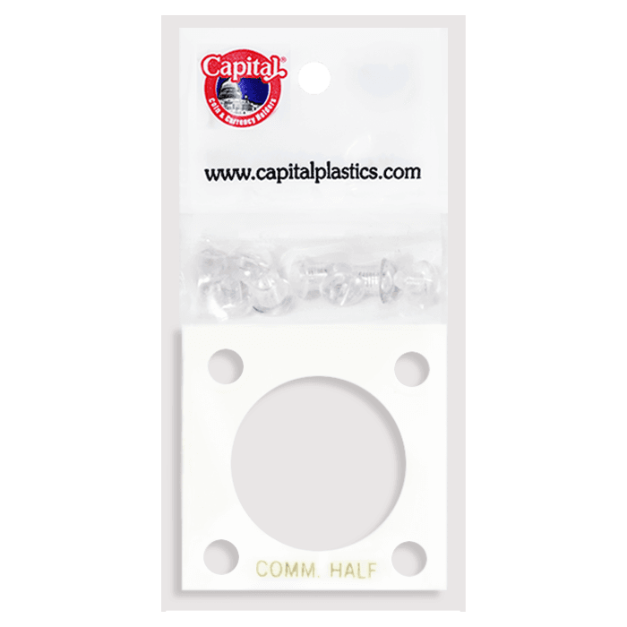 Capital Plastics 144 Coin Holder - Comm Half Dollar