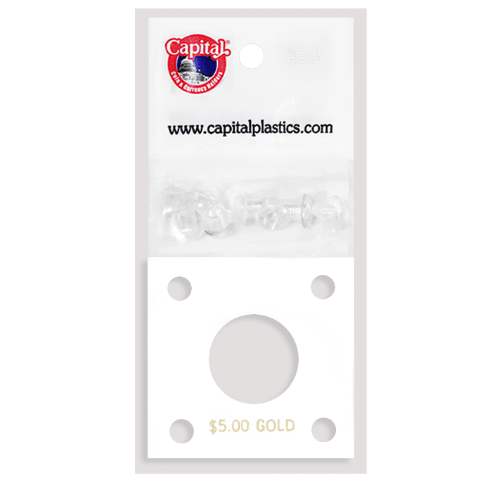 Capital Plastics 144 Coin Holder - $5 Gold (22.5mm/1839-1840)