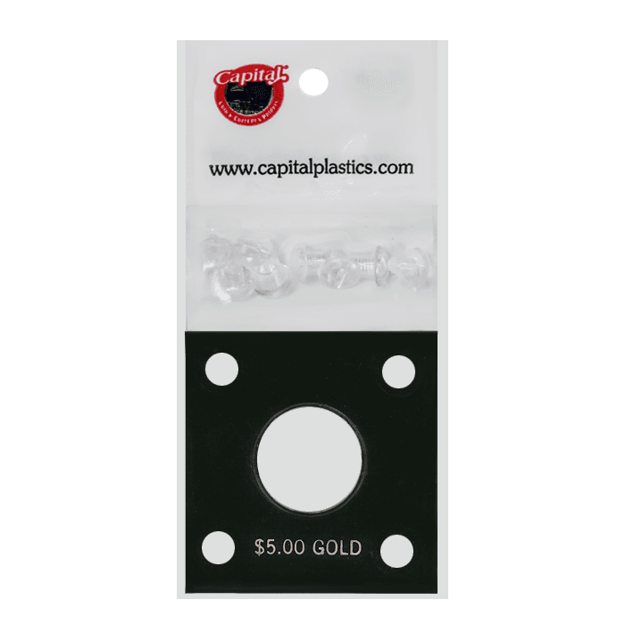 Capital Plastics 144 Coin Holder - $5 Gold