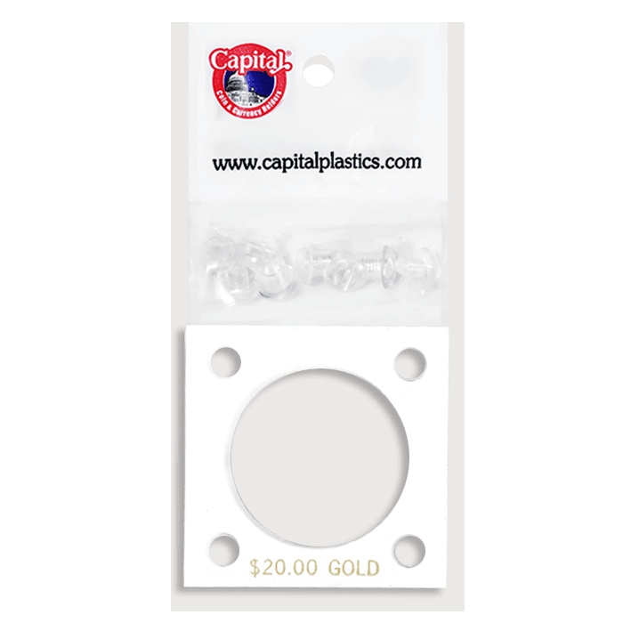 Capital Plastics 144 Coin Holder - $20 Gold