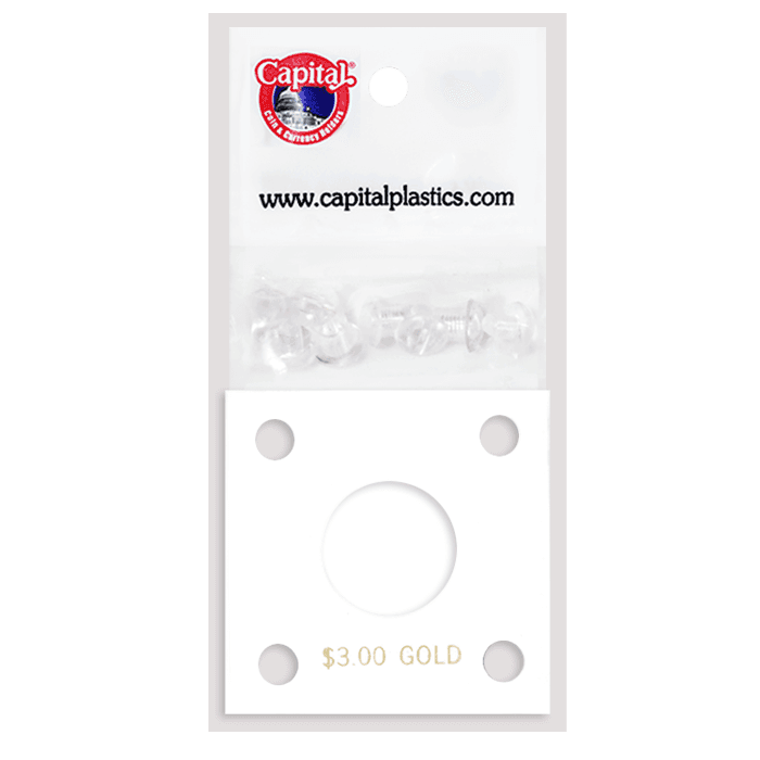 Capital Plastics 144 Coin Holder - $3 Gold