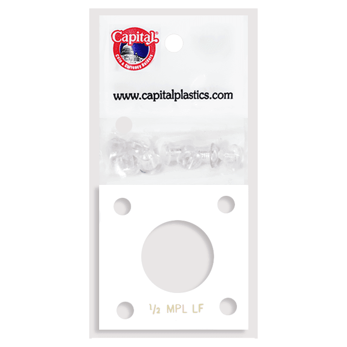 Capital Plastics 144 Coin Holder - 1/2 oz. Maple