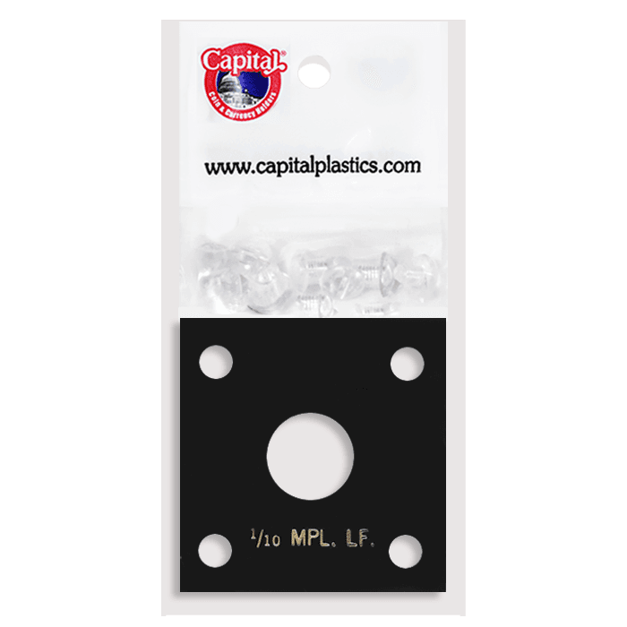 Capital Plastics 144 Coin Holder - 1/10 oz. Maple