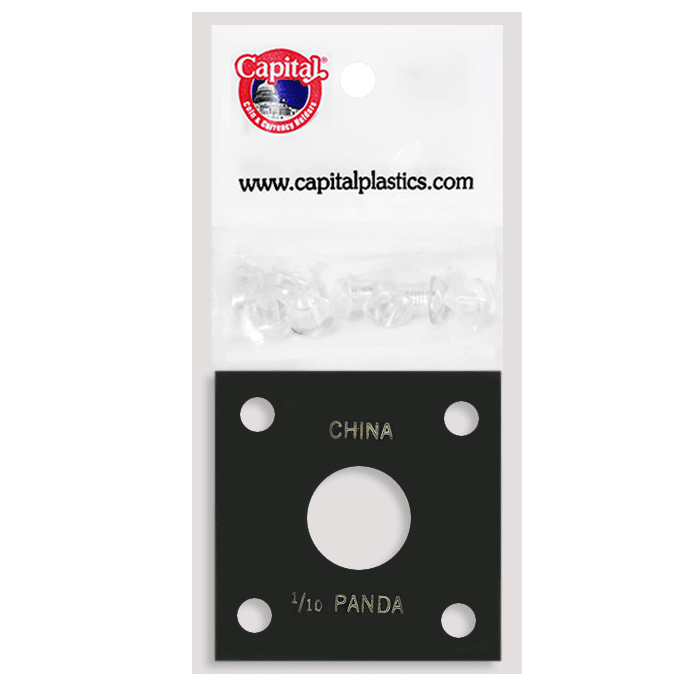 Capital Plastics 144 Coin Holder - 1/10 oz. Panda