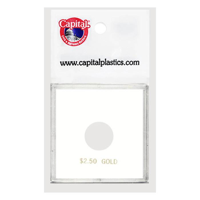 Capital Plastics Krown Coin Holder - $2.50 Gold