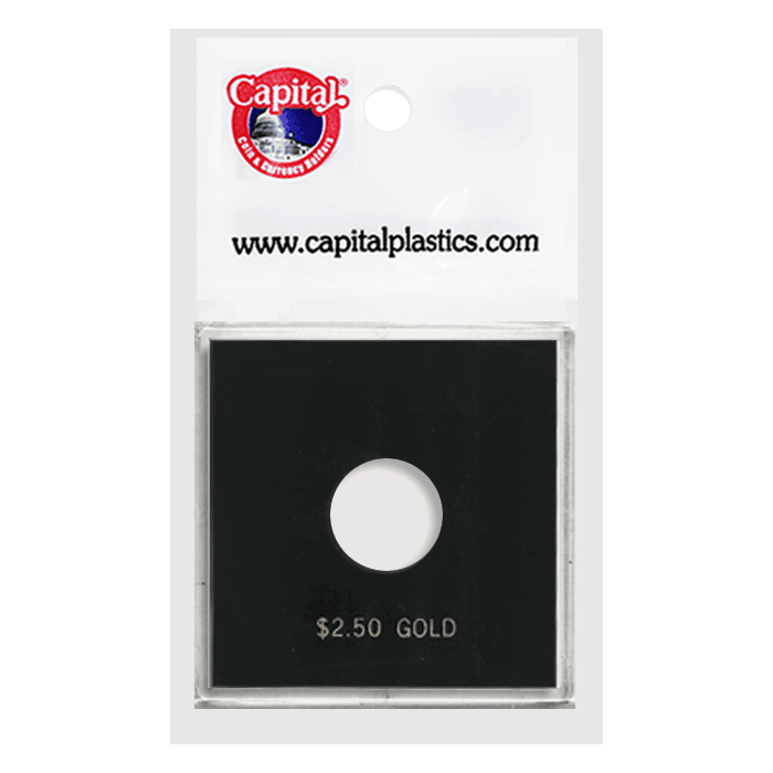 Capital Plastics Krown Coin Holder - $2.50 Gold