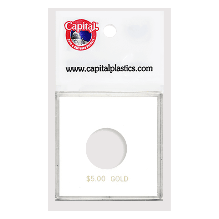 Capital Plastics Krown Coin Holder - $5 Gold
