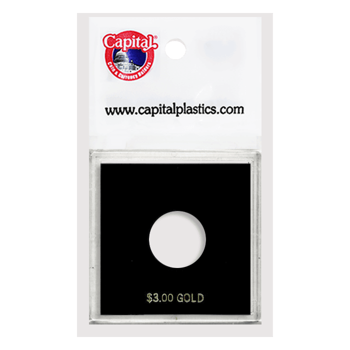 Capital Plastics Krown Coin Holder - $3 Classic Gold