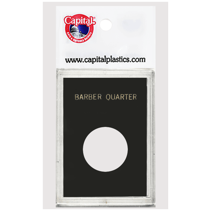 Capital Plastics Caps Coin Holder - Barber Quarter