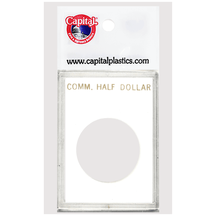 Capital Plastics Caps Coin Holder - Comm Half Dollar