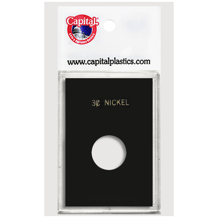 Capital Plastics Caps Coin Holder - 3 Cent Nickel
