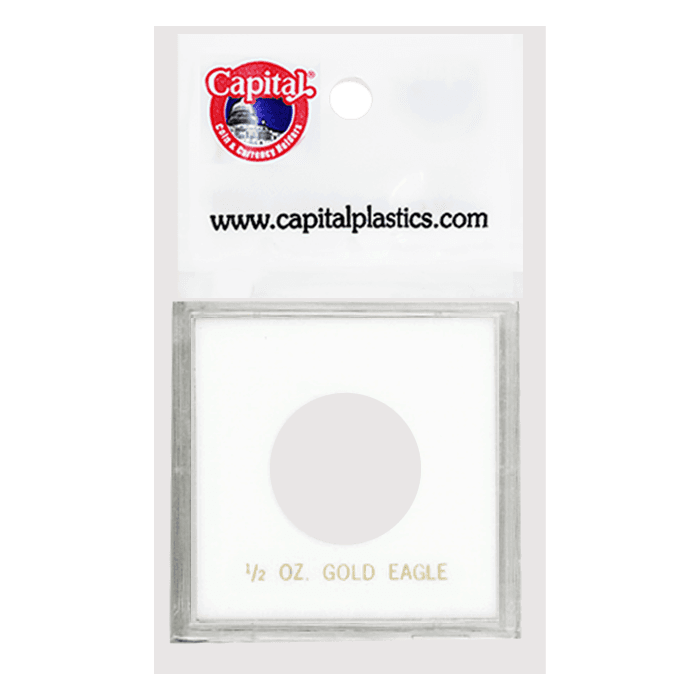 Capital Plastics Caps Coin Holder - 1/2 oz. Eagle