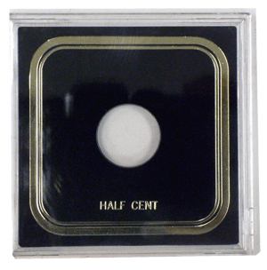 Capital Plastics VPX Coin Holder - Half Cent Odd Type