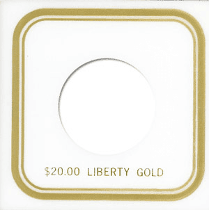 Capital Plastics VPX Coin Holder - Liberty $20 Gold