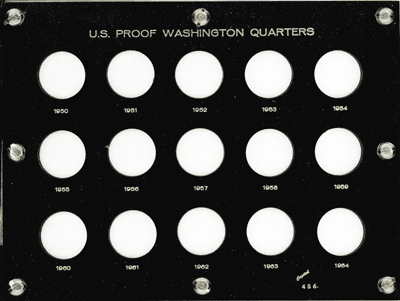 U.S. Proof Washington Quarters 1950-1964 (The Silver Coins)