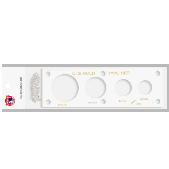 Gold Type Set 20, 10, 5, & 2.50