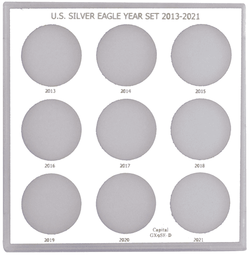 U.S. Silver Eagle Year Set 2013-2021