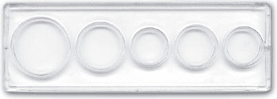 Edgar Marcus 2x6 Snap-Tite Cent to Half Dollar - 25 per box