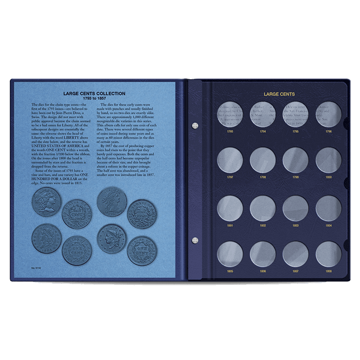 Large Cent Album 1793-1857 - alternate view 1