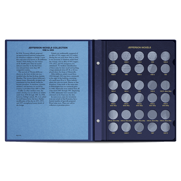 Jefferson Nickel Album 1938-2003 - alternate view 1