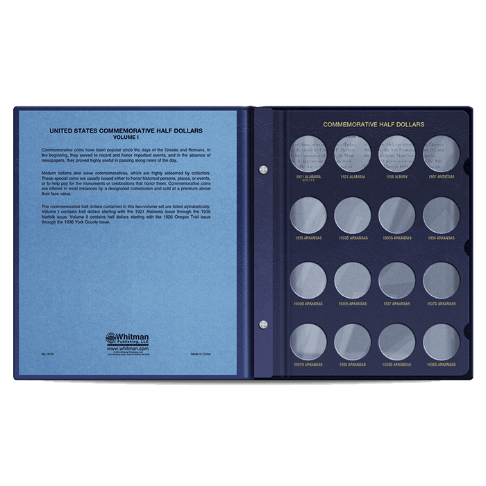 U.S. Classic Commemorative Halves Album Vol One, 1892-1934 - alternate view 1