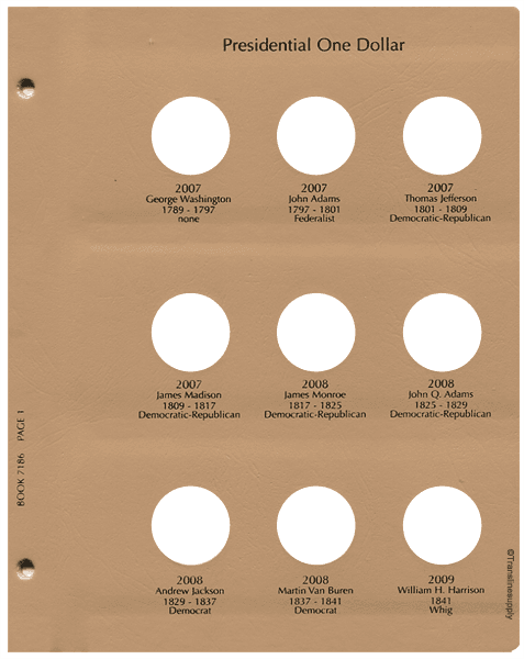 Presidential Dollars 2007-2015 Date Set - alternate view 1